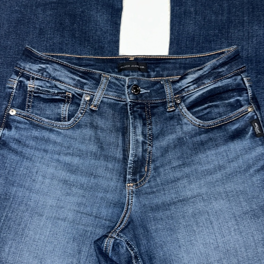 Silver Jeans Most Wanted Flare Mid Rise Jeans - Picture 2 of 7